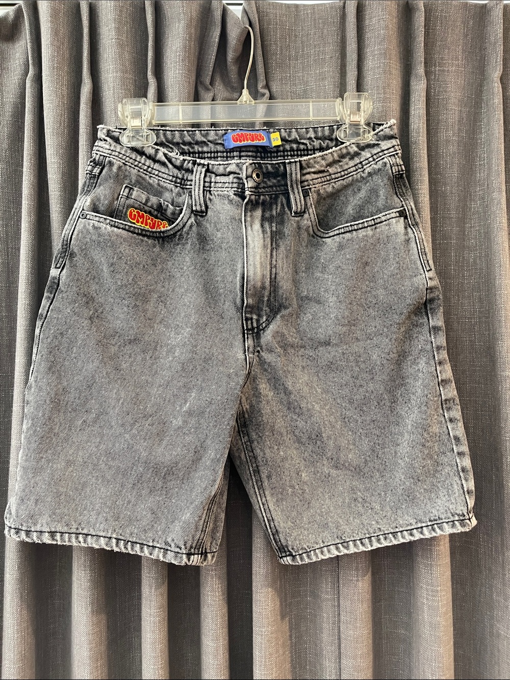 Empyre Washed Gray Denim Jean Shorts